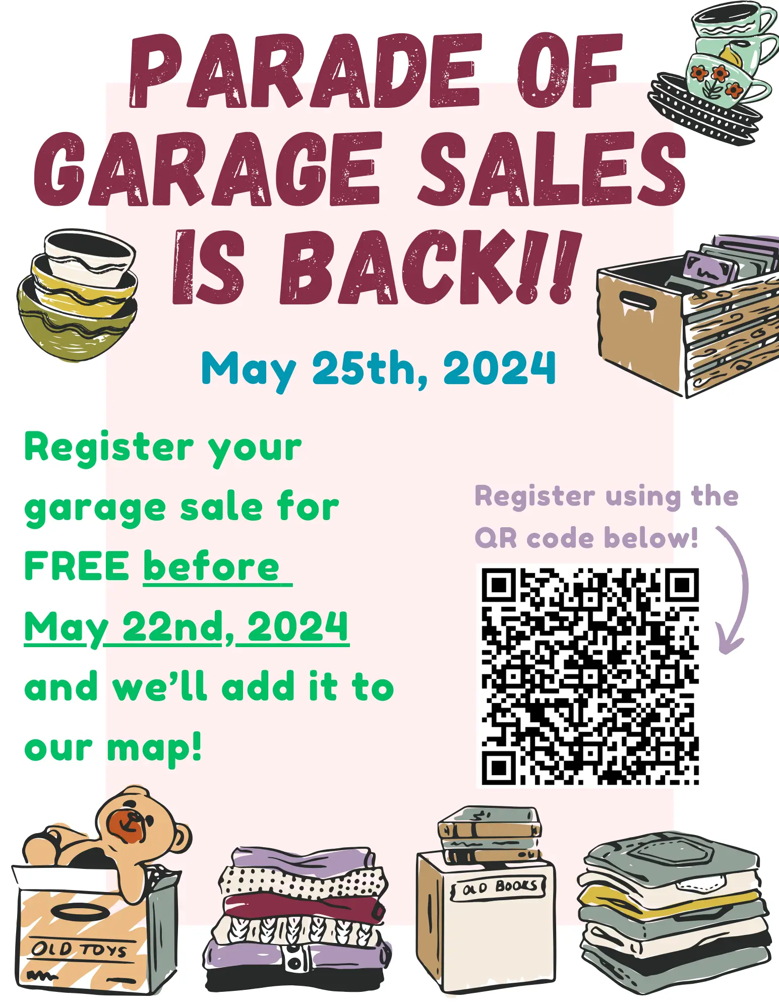 Parade of Garage Sales Flyer